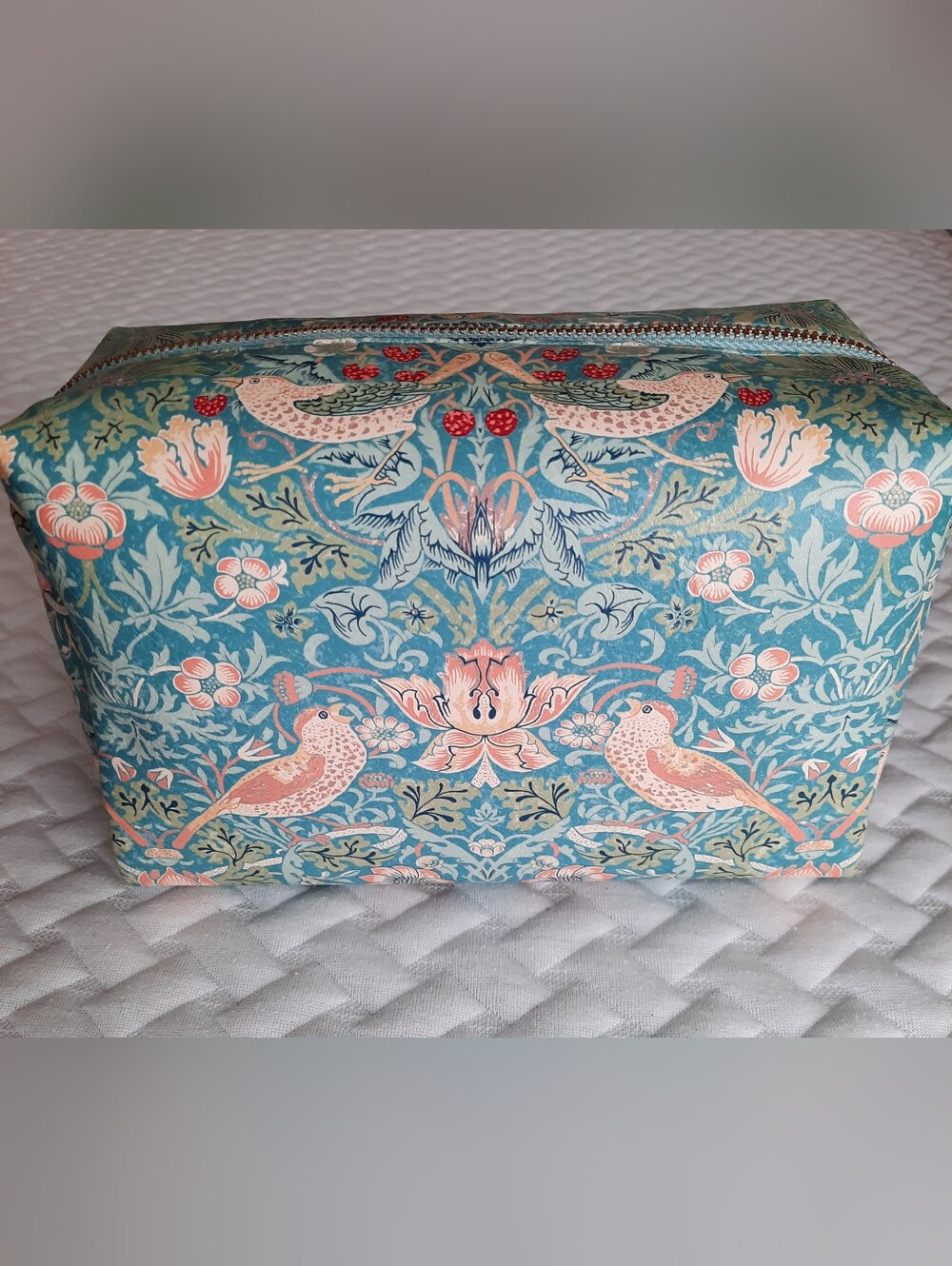 William Morris At Home Strawberry Theif Makeup Cosmetic Bag